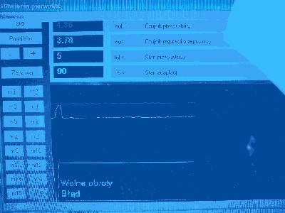 po chwili pojawia się to na dole na zmiane z napisem WOLNE OBROTY piga błąd wolnych obrotów